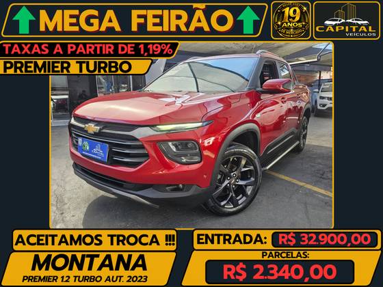 CHEVROLET MONTANA 1.2 TURBO FLEX PREMIER AUTOMÁTICO CHEVROLET MONTANA 1.2 TURBO FLEX PREMIER AUTOMÁTICO